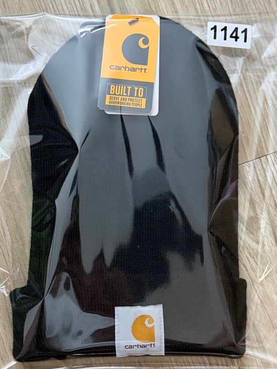 Carhartt A18NVY Men's Knit Cuffed Beanie, Black, One Size - Picture 9 of 9